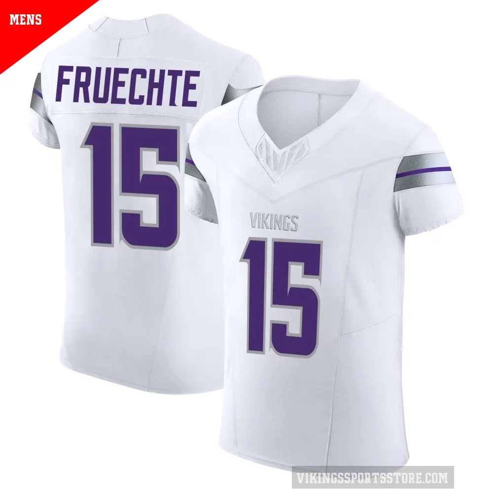 Men's Minnesota Vikings ＃15 Isaac Fruechte White Elite Alternate Vapor F.U.S.E. Jersey
