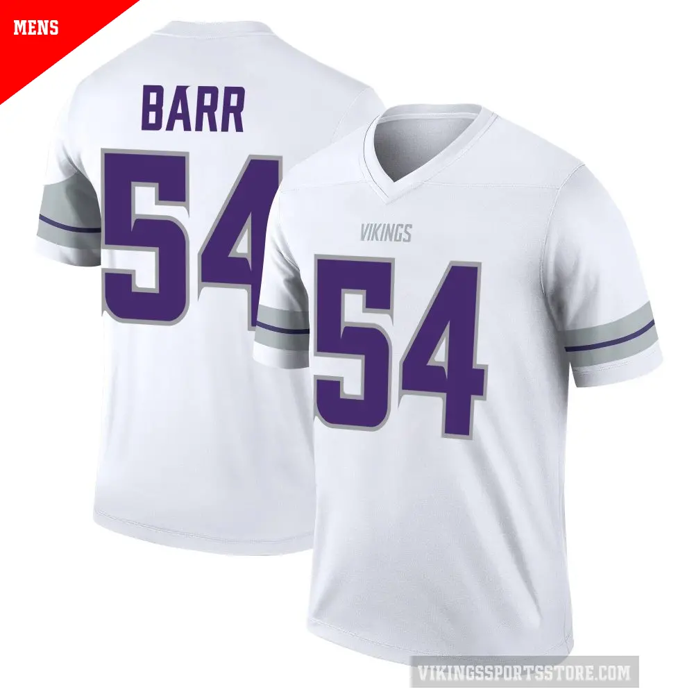 Men's Minnesota Vikings ＃54 Anthony Barr White Legend Alternate Jersey