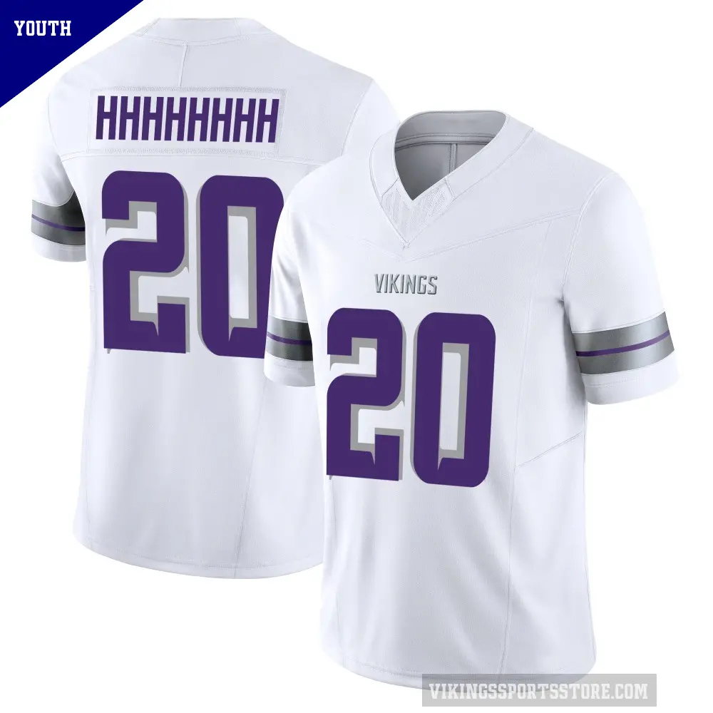 Youth Minnesota Vikings ＃20 Charles Demmings White Limited Alternate Vapor F.U.S.E. Jersey