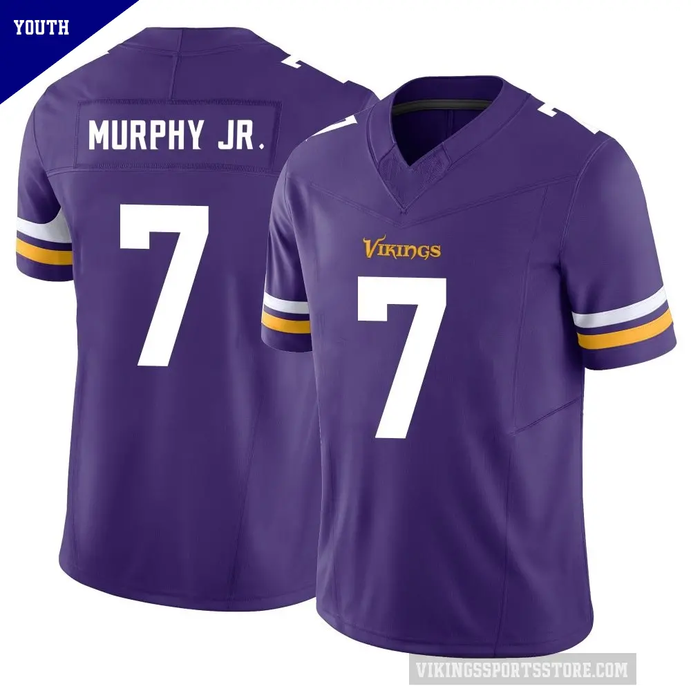 Youth Minnesota Vikings ＃7 Byron Murphy Jr. Purple Limited Vapor F.U.S.E. Jersey
